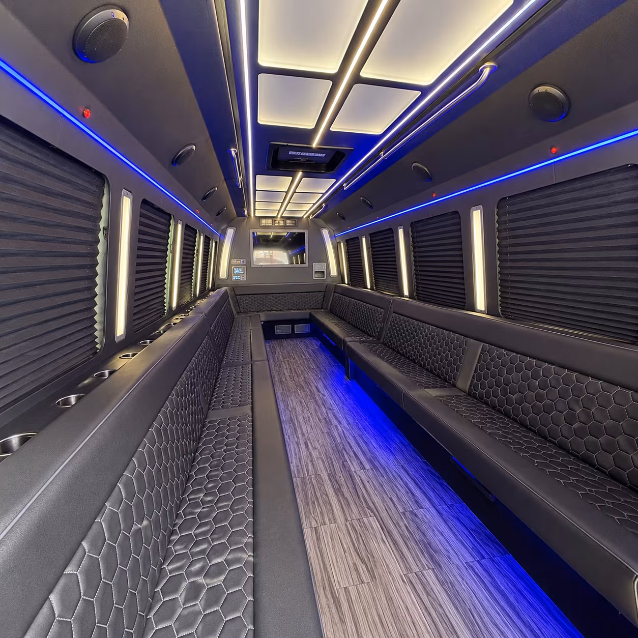 saint paul 30 passenger party bus interior