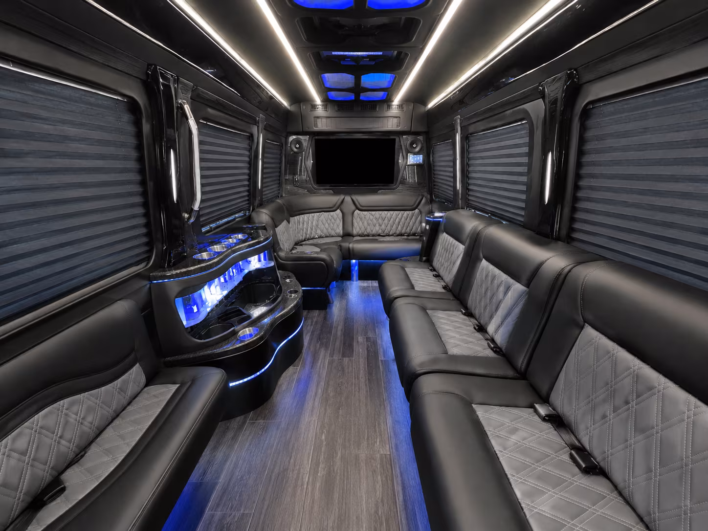 saint paul 40 passenger party bus interior