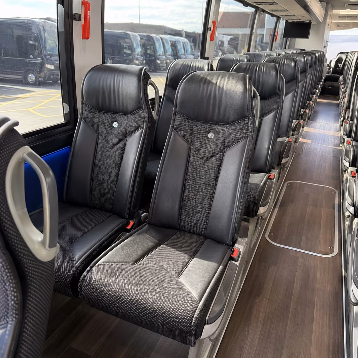 saint paul charter bus services interior